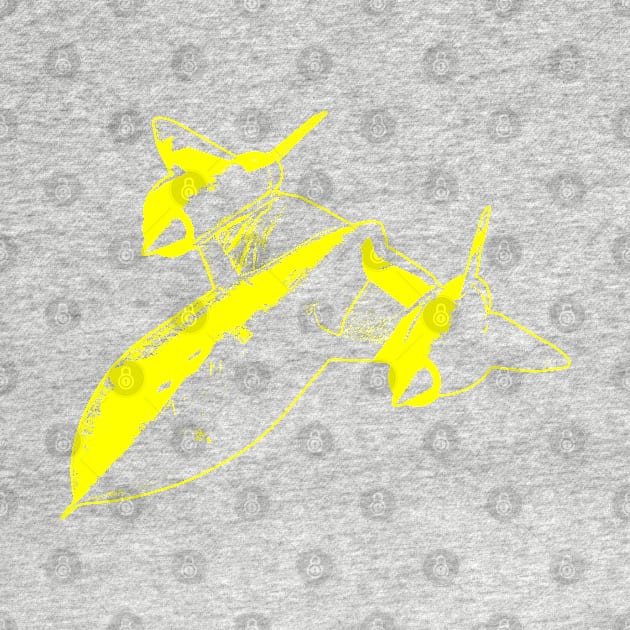 Lockheed SR-71 Blackbird - Yellow Design by PlaneJaneDesign